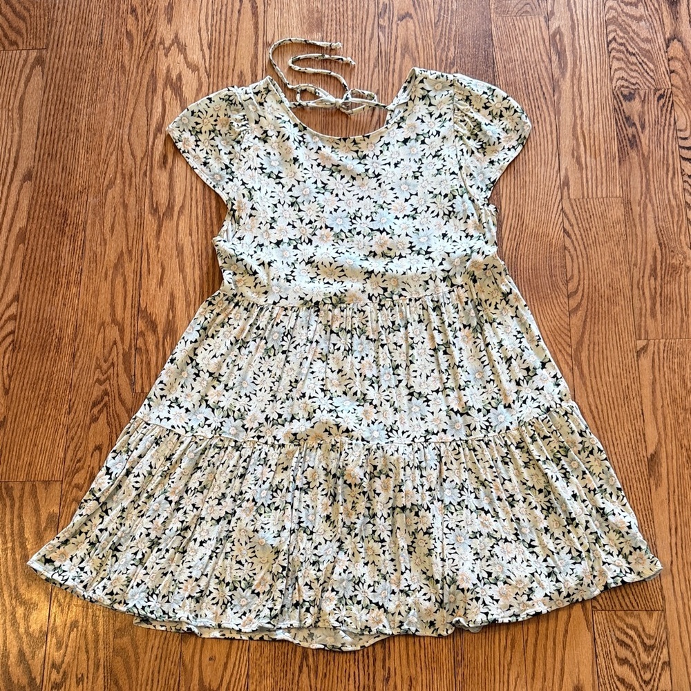 American Eagle Floral Dress Sundress Casual Dress Viscous Dress Women’s size M